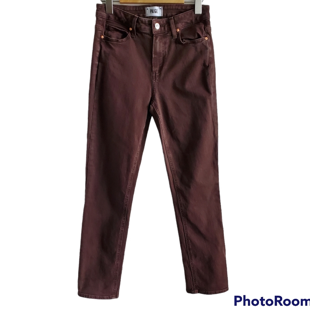 Paige Brown Hoxton Slim Jeans Pant Size 25